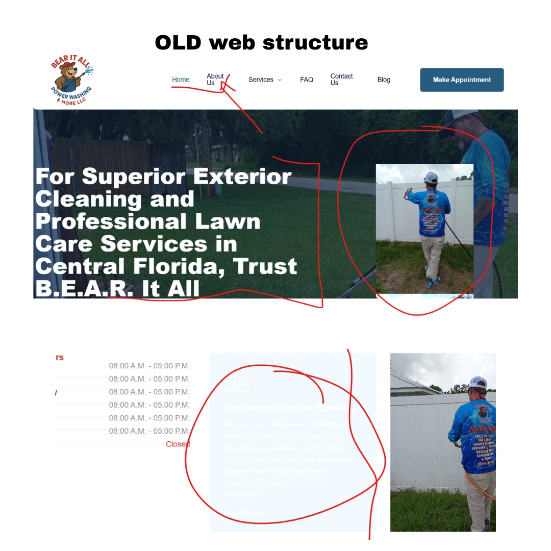 web structure in america